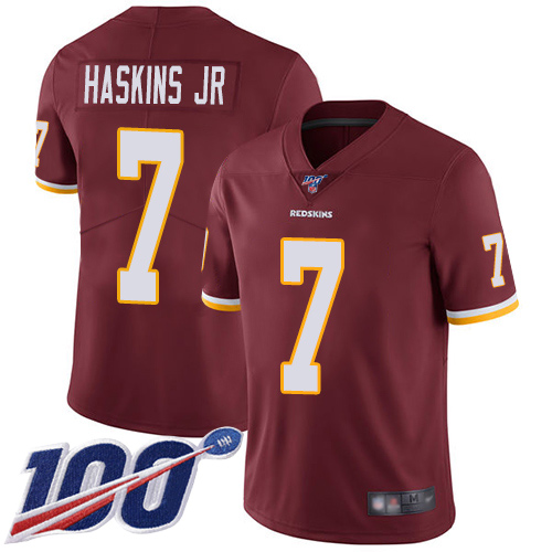 Washington Redskins Limited Burgundy Red Men Dwayne Haskins Home Jersey NFL Football 7 100th